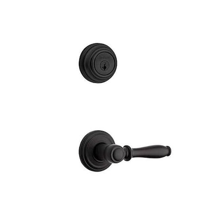 Kwikset Ashfield Lever Interior Double Cylinder Handleset Trim 967ADL-514-SMT